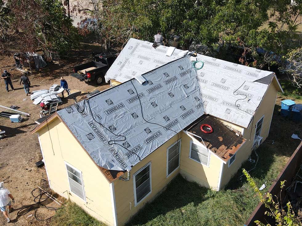 Home with new gutter installation in Houston, TX