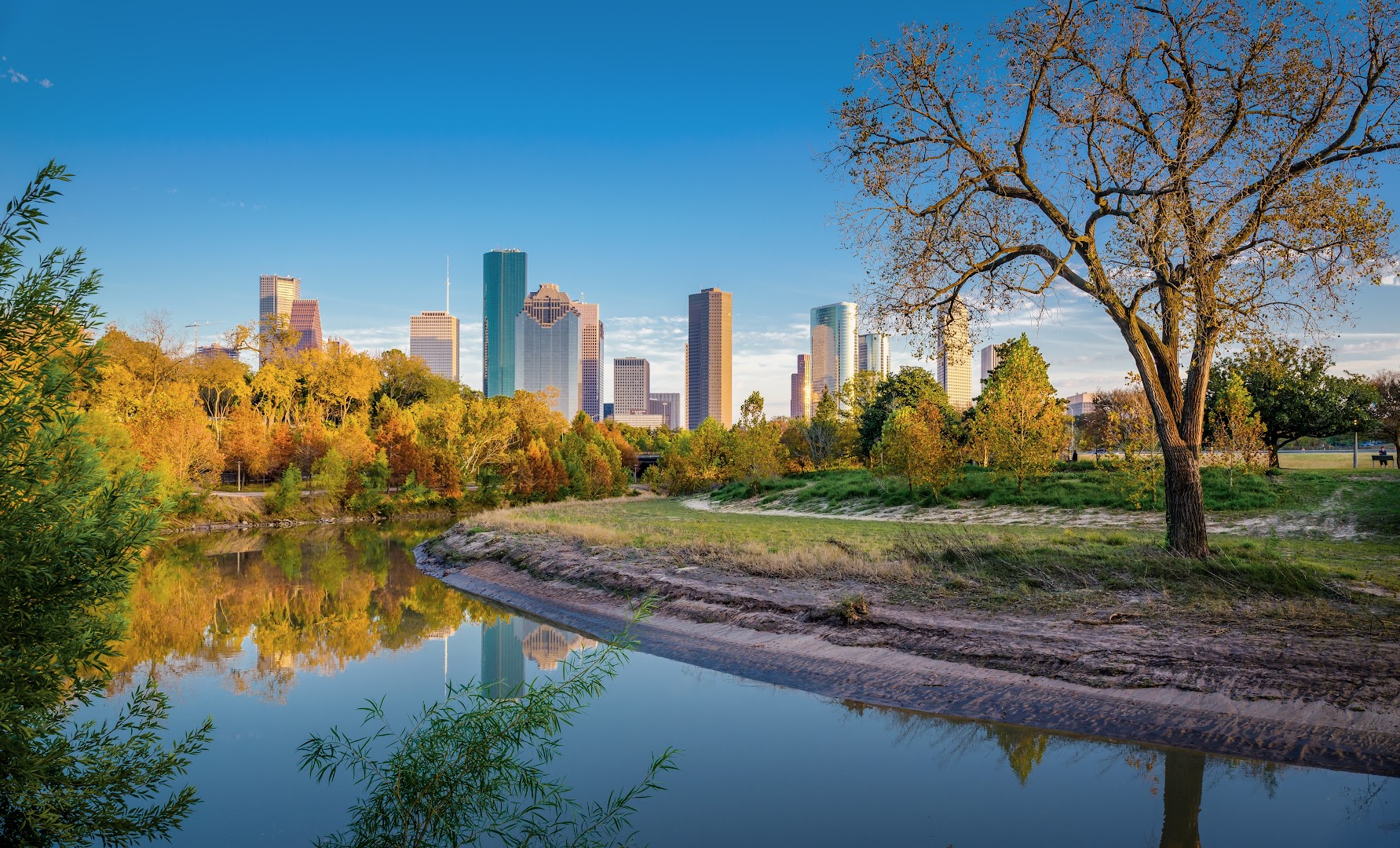 Buffalo Bayou Park in Houston, TX
