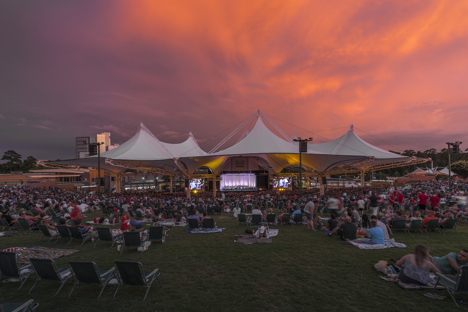 The Cynthia Woods Mitchell Pavilion in The Woodlands, TX